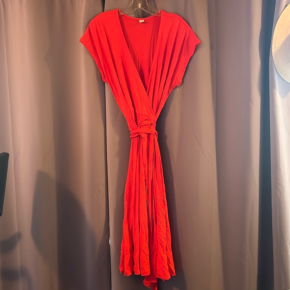 Cotton wrap dress size large